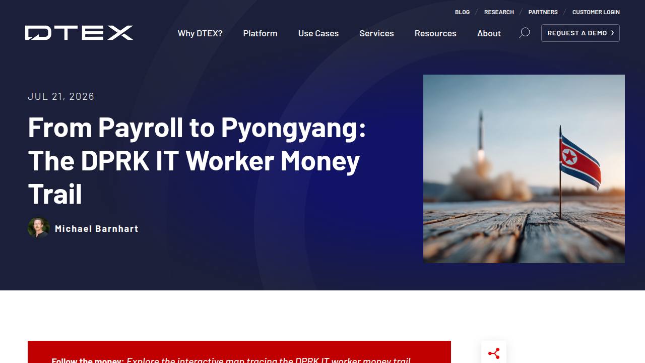 Thumbnail for From Payroll to Pyongyang: The DPRK IT Worker Money Trail