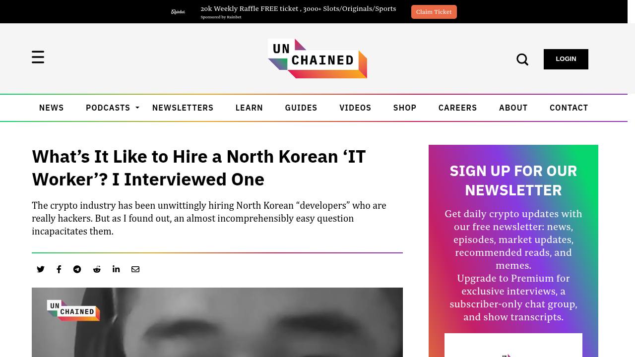 Thumbnail for What’s It Like to Hire a North Korean ‘IT Worker’? I Interviewed One