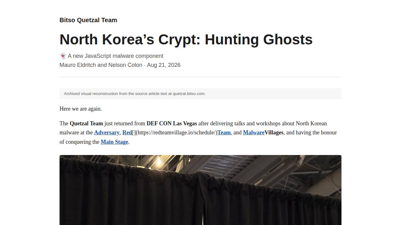 Thumbnail for North Korea’s Crypt: Hunting Ghosts