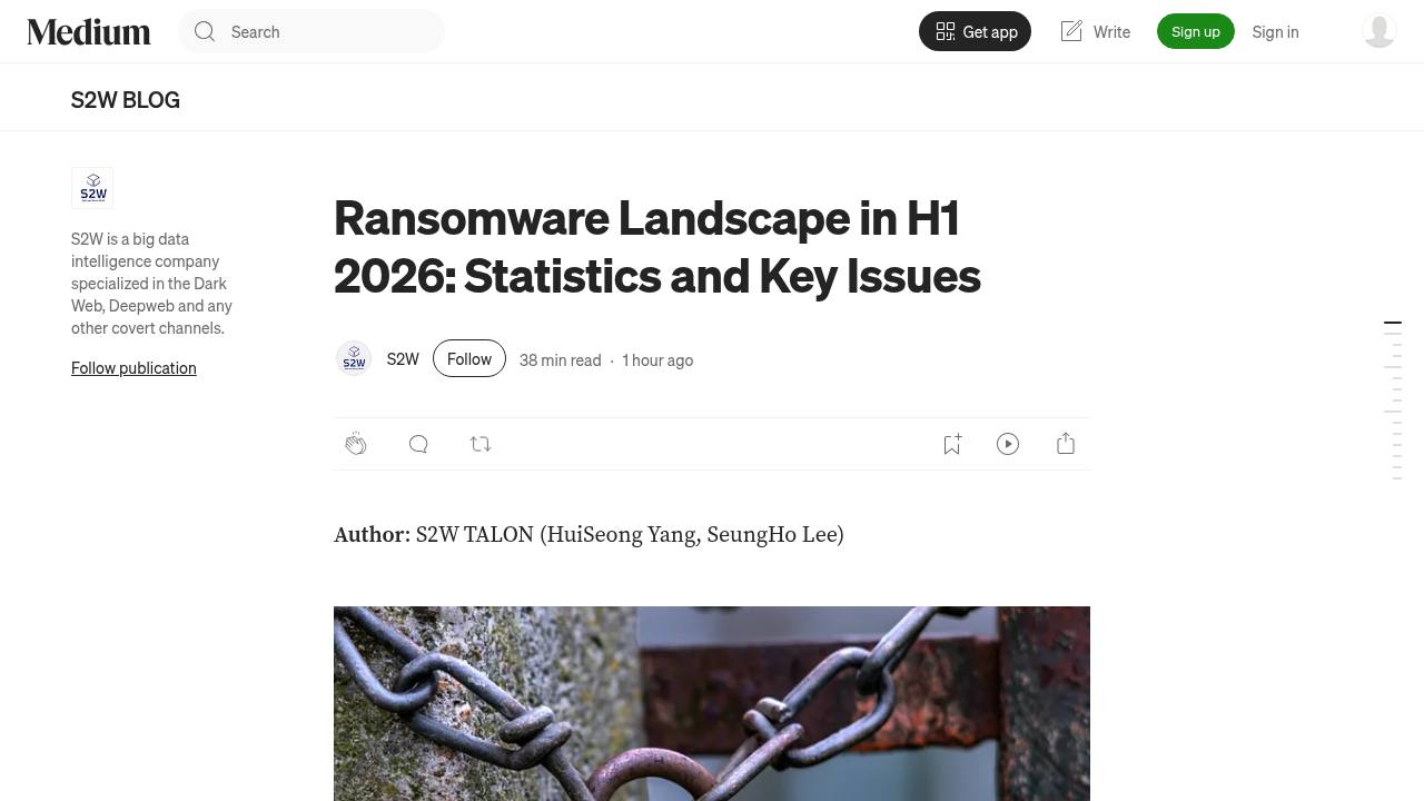 Thumbnail for Ransomware Landscape in H1 2026: Statistics and Key Issues