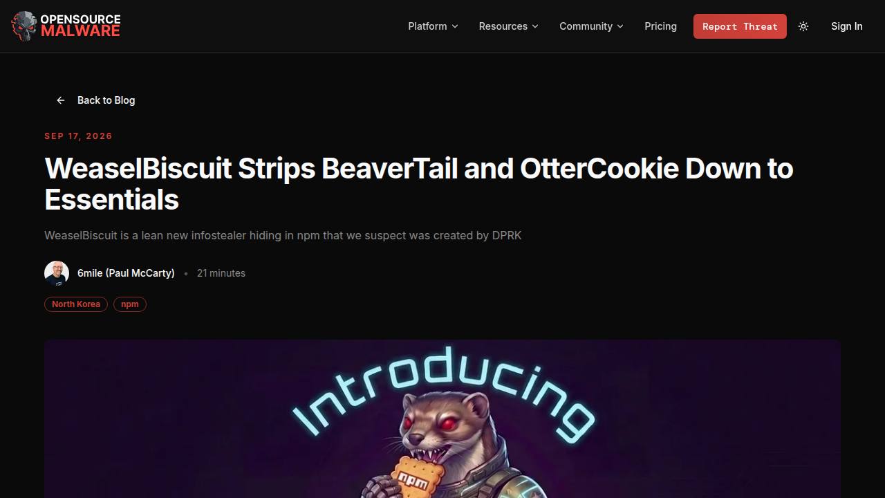 Thumbnail for WeaselBiscuit Strips BeaverTail and OtterCookie Down to Essentials