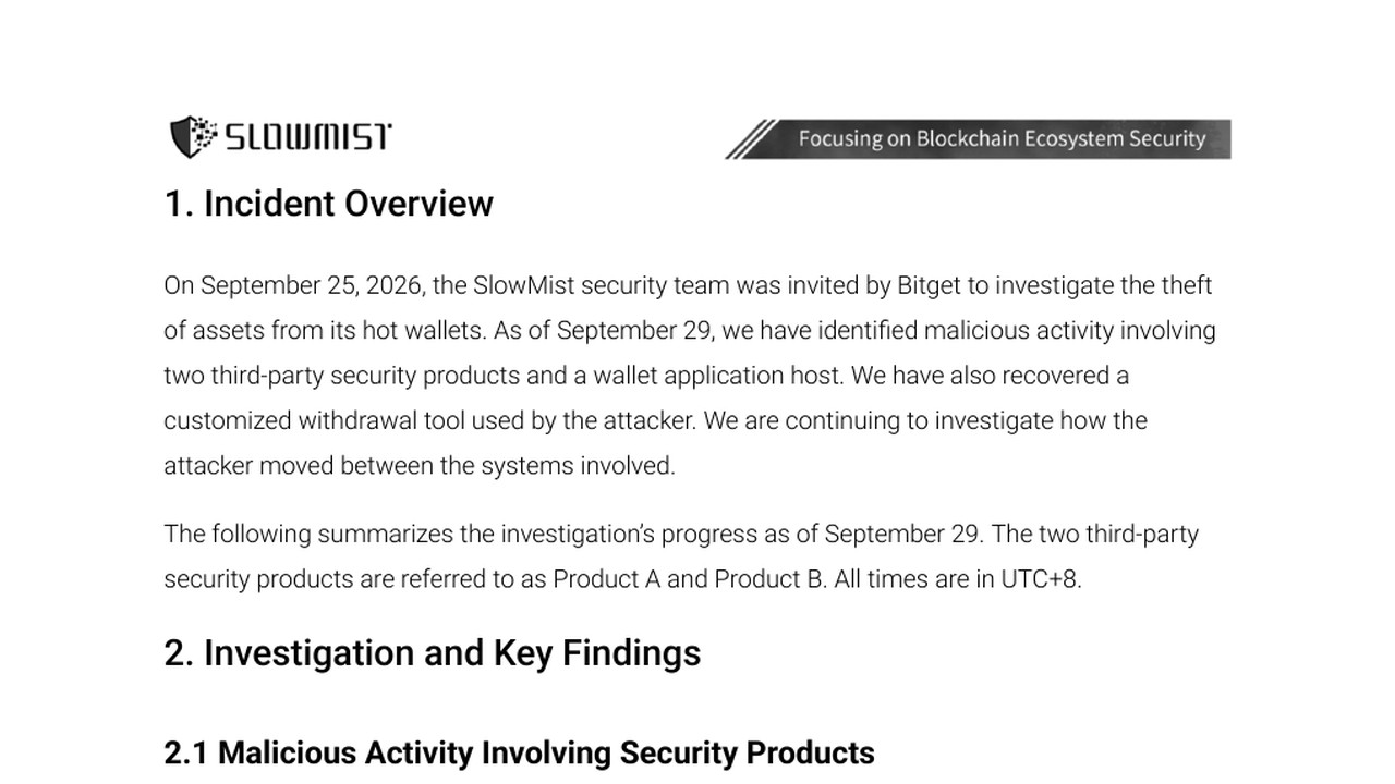 Thumbnail for SlowMist Investigation Progress Report: Bitget