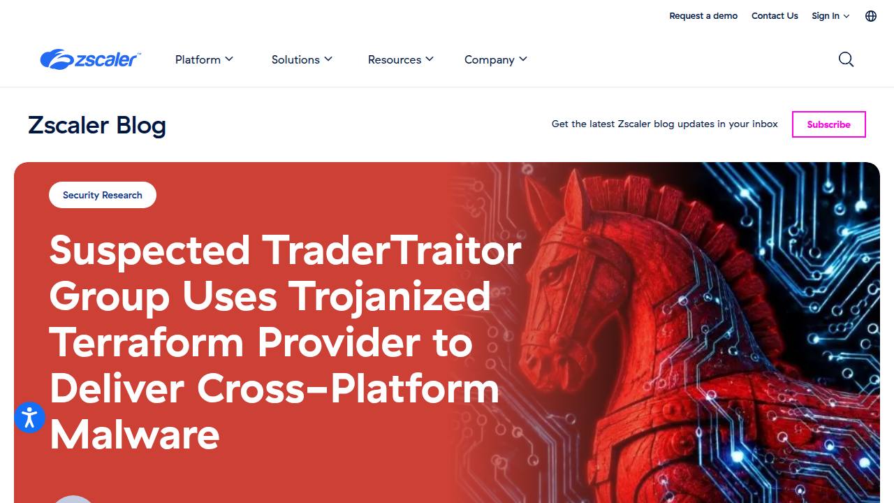 Thumbnail for Suspected TraderTraitor Group Uses Trojanized Terraform Provider to Deliver Cross-Platform Malware