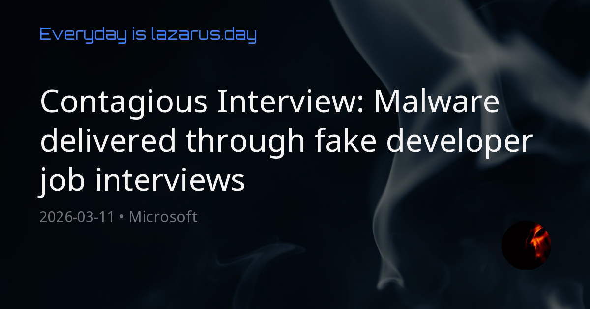 Contagious Interview: Malware delivered through fake developer job ...